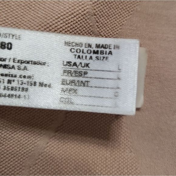 LEONISA Vintage Discontinued "Wireless Everyday Bra" Nude Compression Size L - Picture 5 of 8